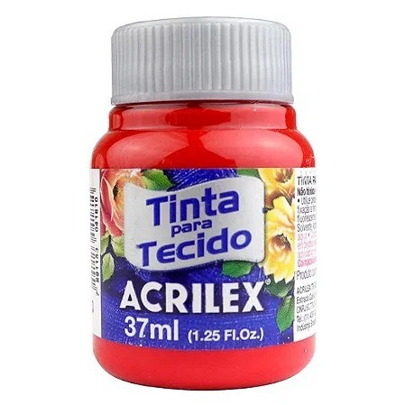 TINTA TECIDO ACRILEX VERMELHOS